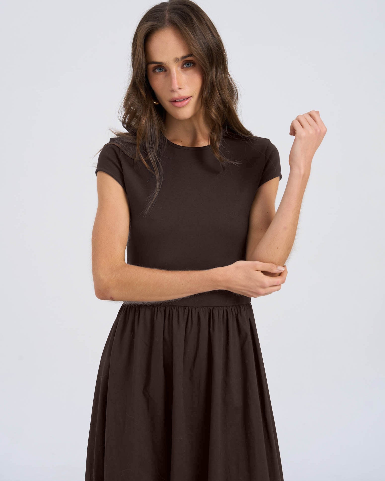 AWROSEMARY CAP SLEEVE MAXI DRESS